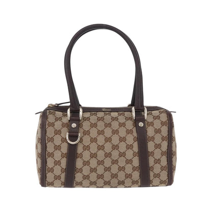 Gucci Abbey Boston Canvas, Beige, Canvas, Shoulder Bag