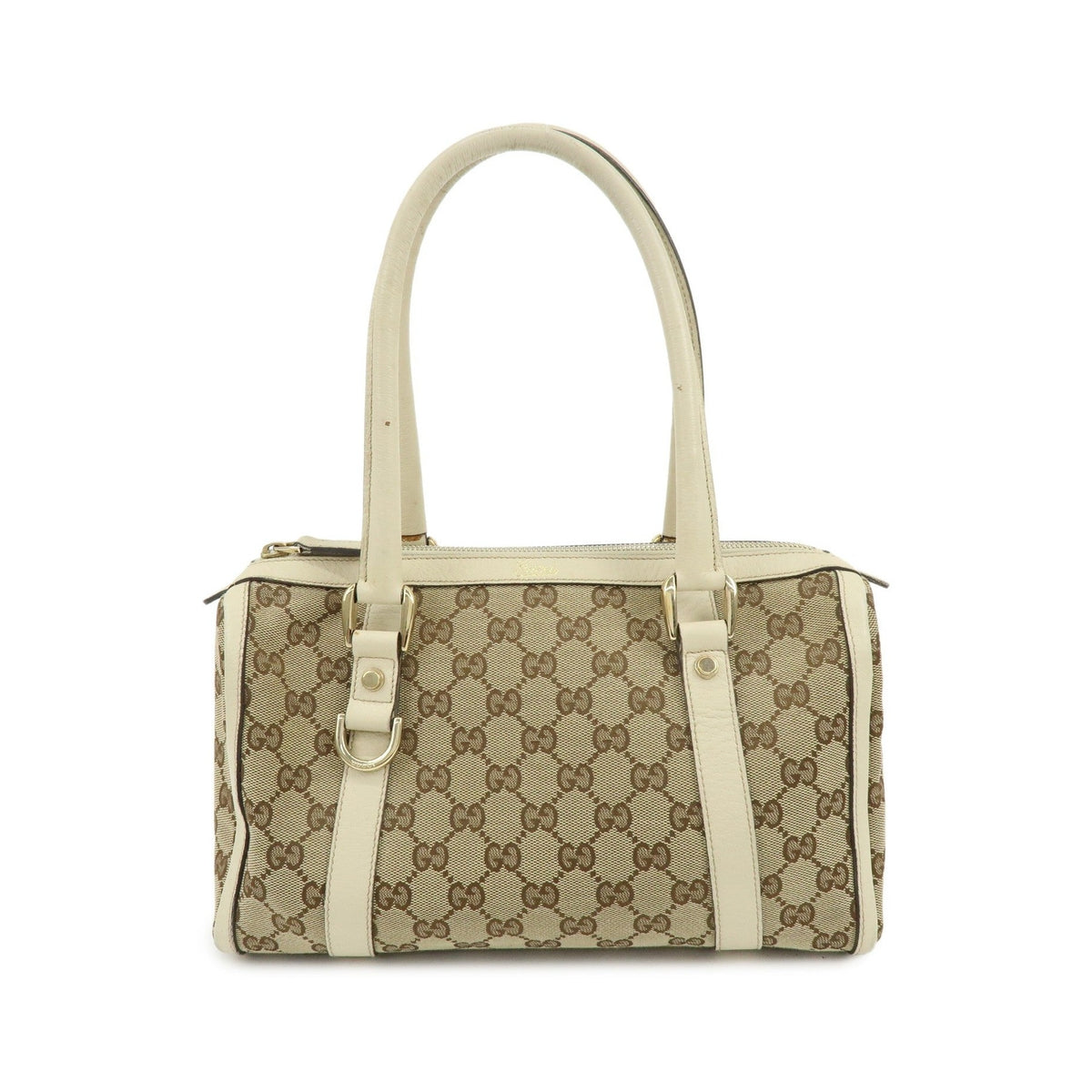 Gucci Abbey Boston GG Canvas, Beige, Canvas, Handbag