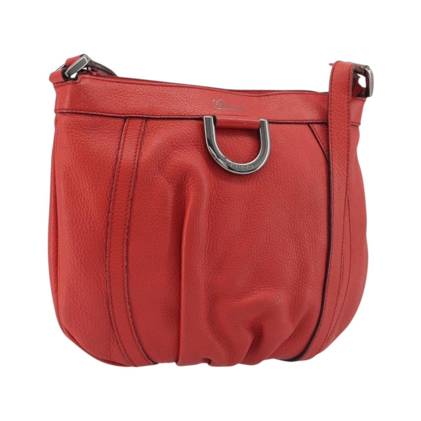 Gucci Abbey Leather, Red, Leather, Shoulder Bag