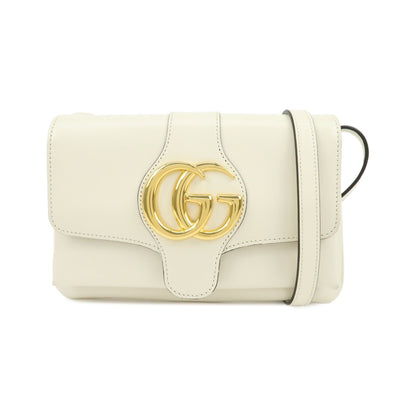 Gucci Arli Leather, White, Leather, Shoulder Bag