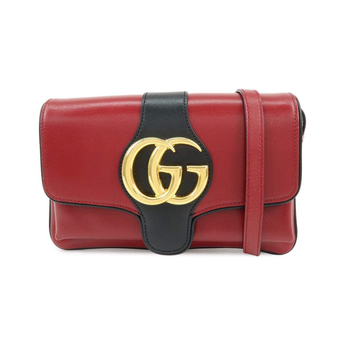 Gucci Arli Leather, Red, Leather, Shoulder Bag