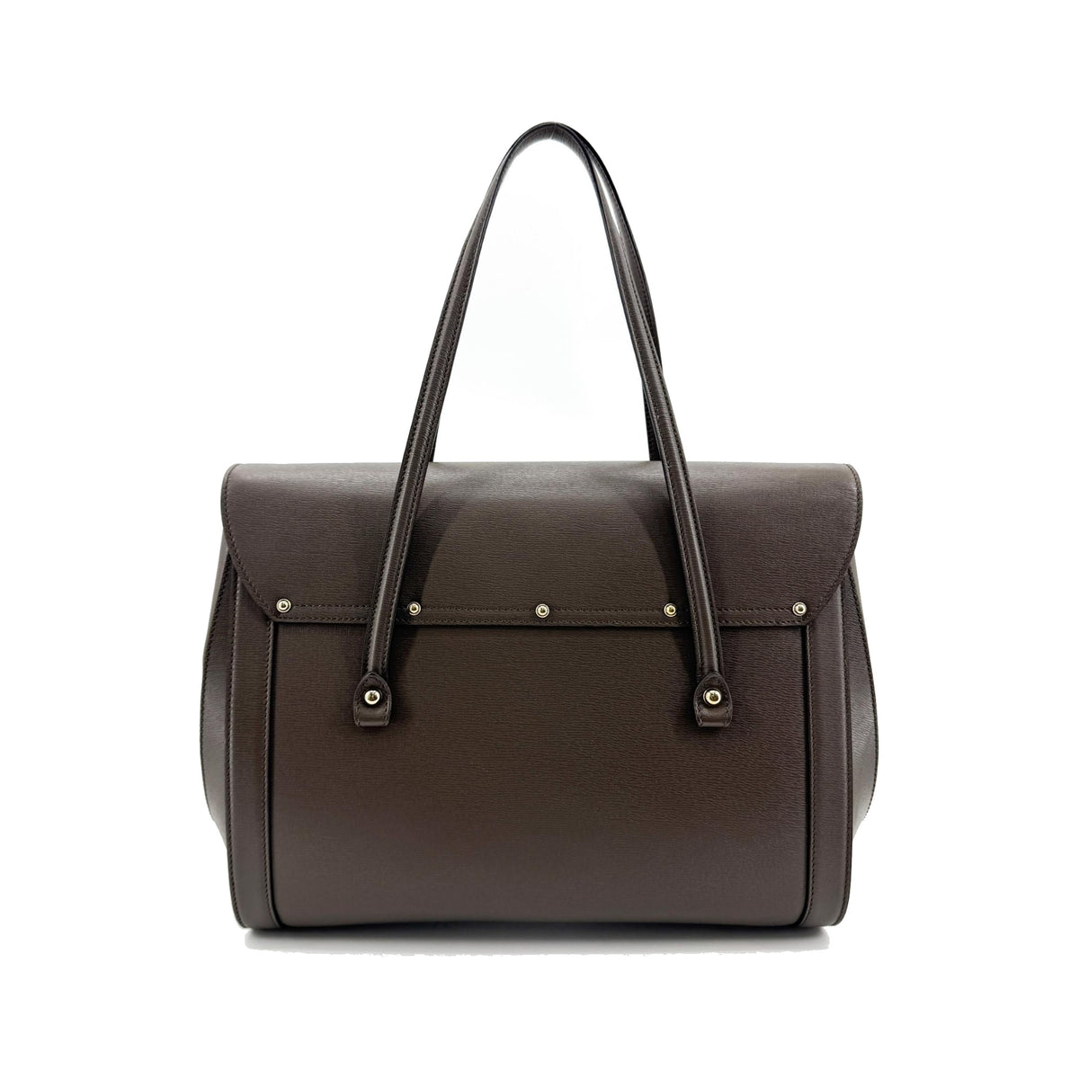 Gucci Bamboo Bullet Top Handle Leather, Brown, Leather, Handbag