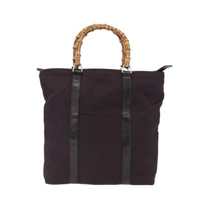 Gucci Bamboo Canvas, Purple, Canvas, Tote Bag