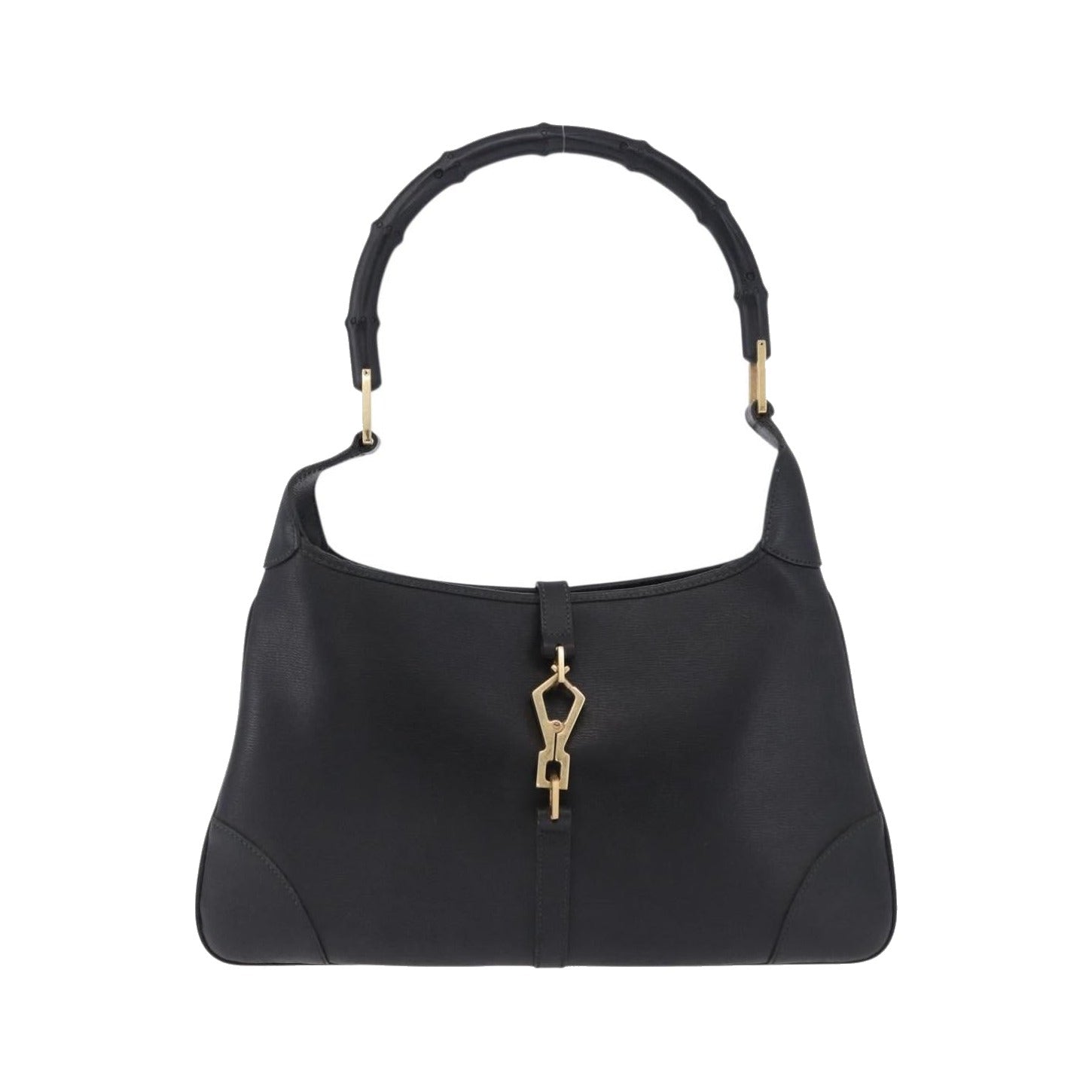 Gucci Bamboo Jackie leather, Black, Leather, Handbag