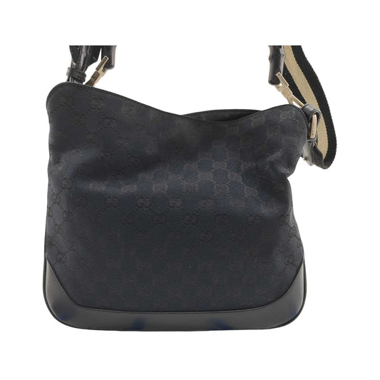 Gucci Bamboo Top Handle GG Canvas, Navy, Canvas, Handbag