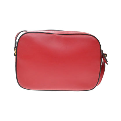 Gucci Bee Web Camera Leather, Red, Leather, Shoulder Bag