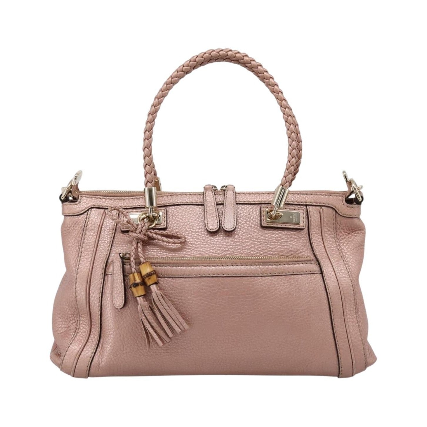 Gucci Bella Convertible Top Handle Leather, Pink, Leather, Handbag