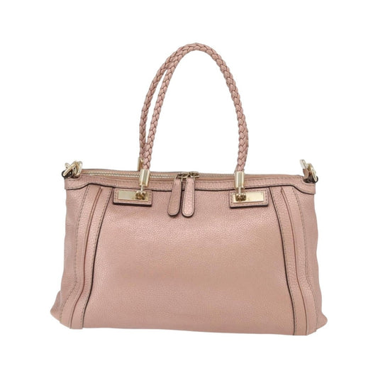 Gucci Bella Convertible Top Handle Leather, Pink, Leather, Handbag
