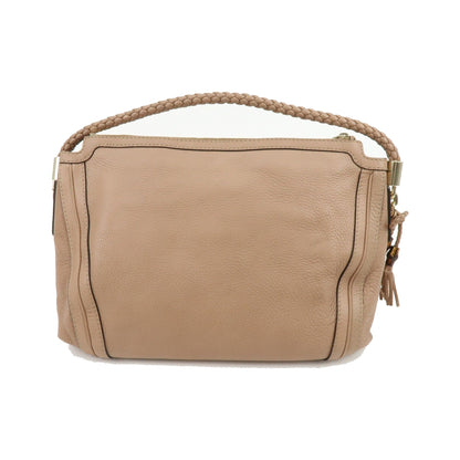 Gucci Bella Zip Leather, Beige, Leather, Tote Bag