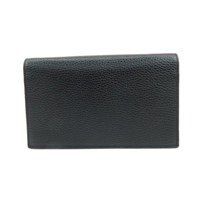 Gucci Betty Chain Wallet (Outlet) Leather, Black, Leather, Crossbody Bag