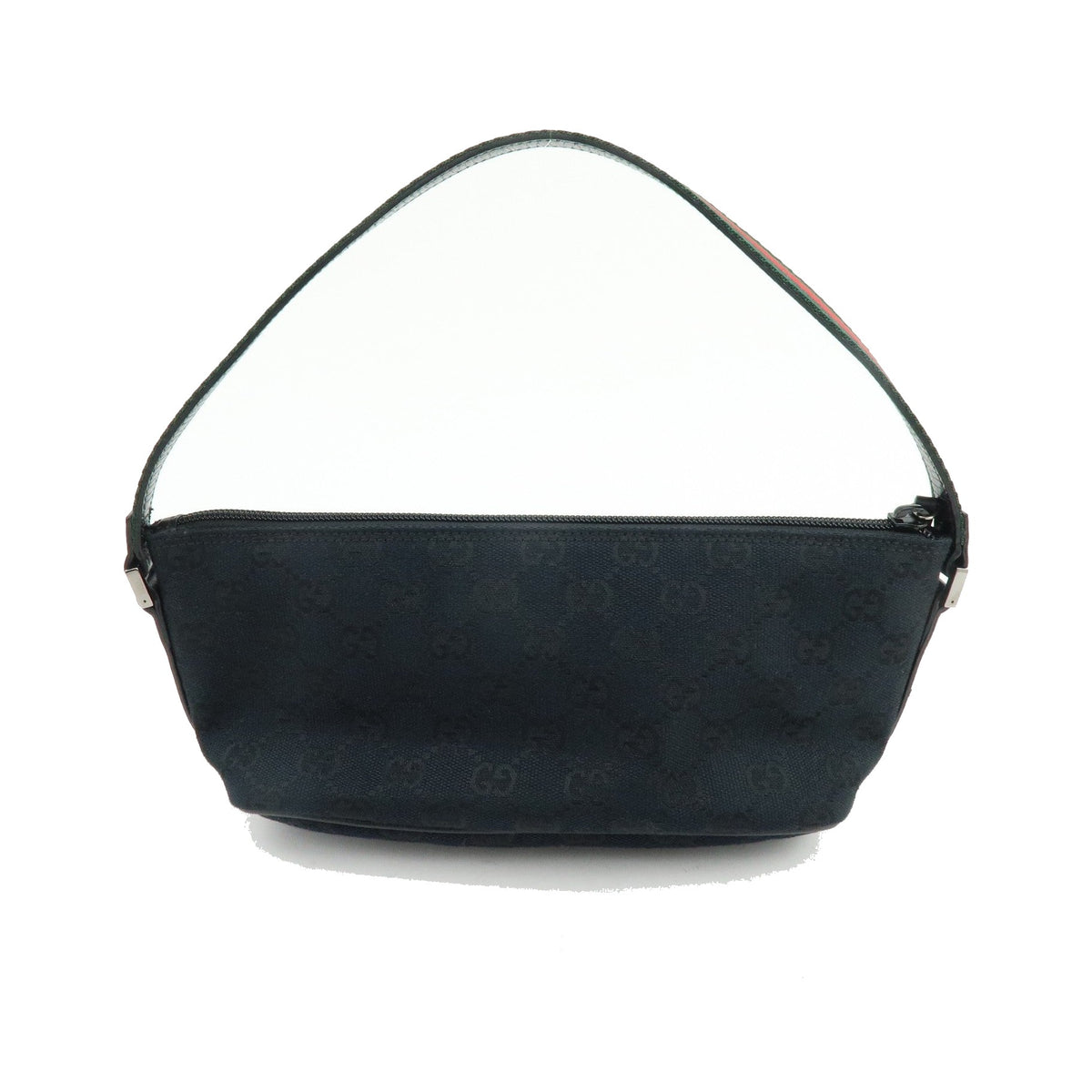 Gucci Boat Pochette GG Denim, Black, Canvas, Clutch