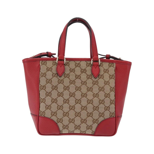 Gucci Bree Convertible GG Canvas with Leather, Beige, Canvas, Tote Bag