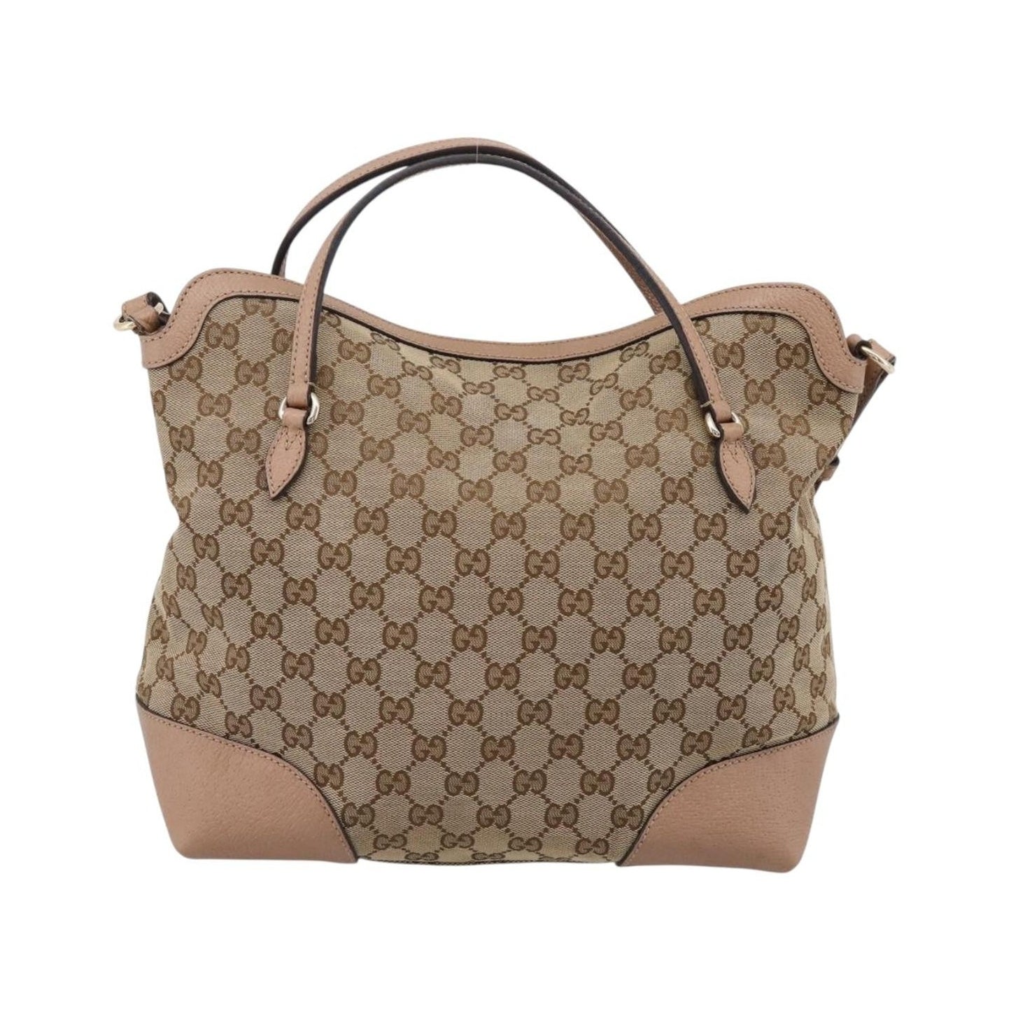 Gucci Bree Convertible Top Handle GG Canvas with Leather, Beige, Canvas, Handbag
