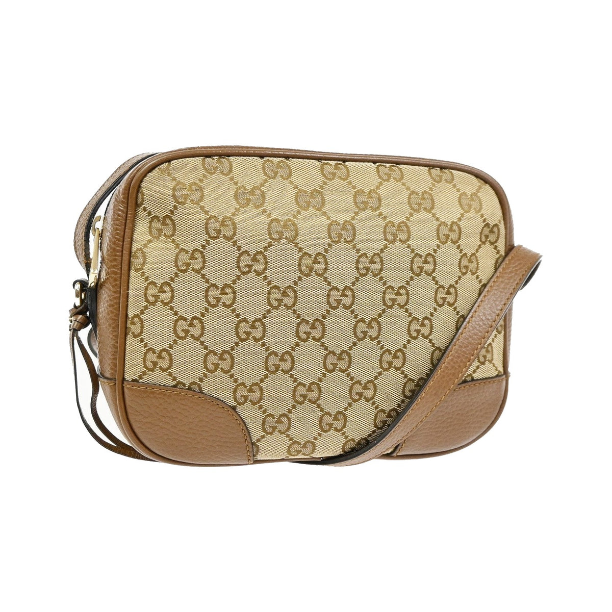Gucci Bree Disco GG Canvas with Leather, Brown, Canvas, Crossbody Bag
