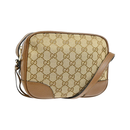 Gucci Bree Disco GG Canvas with Leather, Brown, Canvas, Crossbody Bag