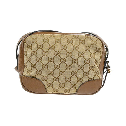 Gucci Bree Disco GG Canvas with Leather, Brown, Canvas, Crossbody Bag