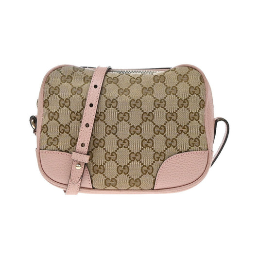 Gucci Bree Disco GG Canvas with Leather, Beige, Canvas, Crossbody Bag