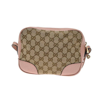 Gucci Bree Disco GG Canvas with Leather, Beige, Canvas, Crossbody Bag