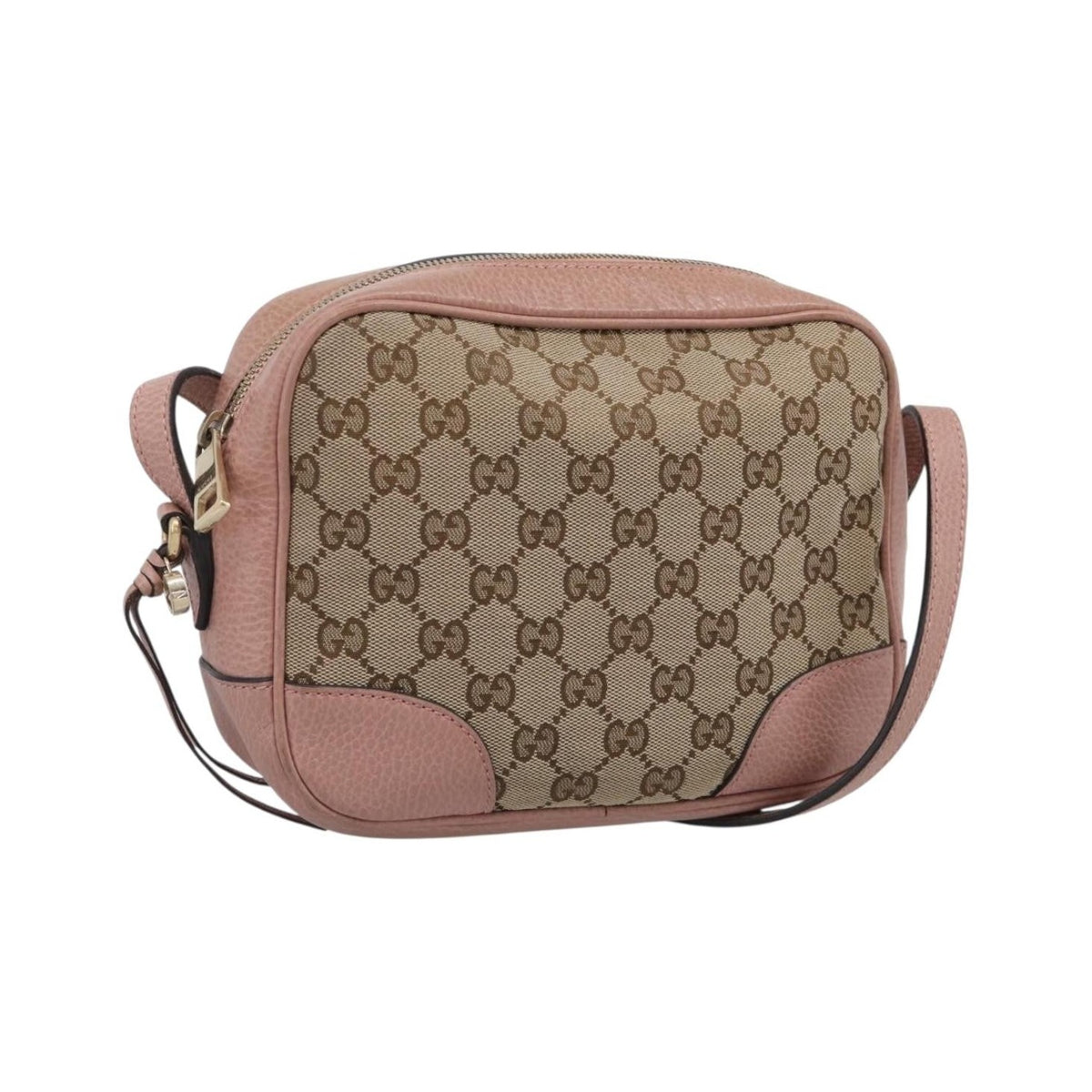 Gucci Bree Disco GG Canvas with Leather, Beige, Canvas, Crossbody Bag
