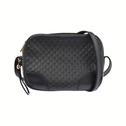 Gucci Bree Disco Microguccissima Leather, Black, Leather, Crossbody Bag