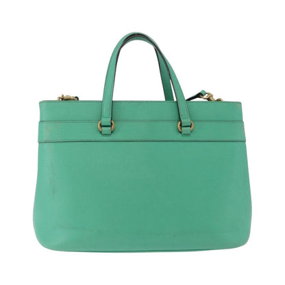 Gucci Bright Bit Convertible Leather, Green, Leather, Tote Bag