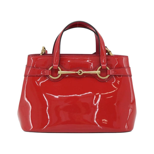 Gucci Bright Bit Convertible Tote Patent, Pink, Patent Leather, Tote Bag