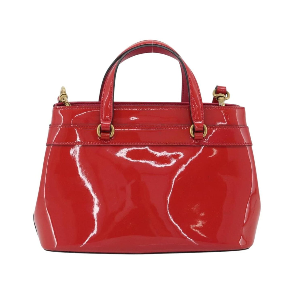 Gucci Bright Bit Convertible Tote Patent, Pink, Patent Leather, Tote Bag