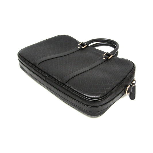 Gucci Bright Convertible Diamante Leather, Black, Leather, Briefcase