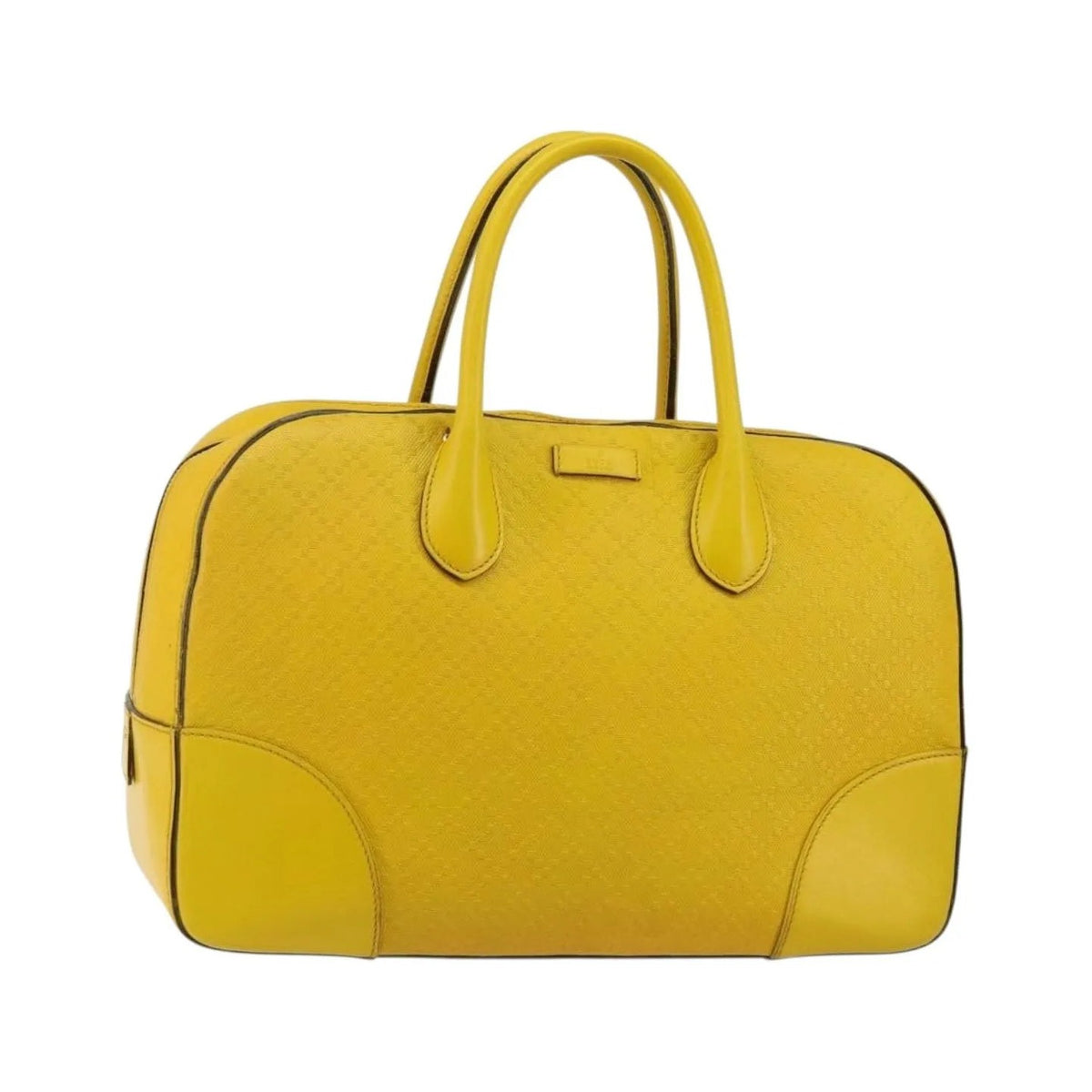 Gucci Bright Top Handle Diamante Leather, Yellow, Leather, Handbag