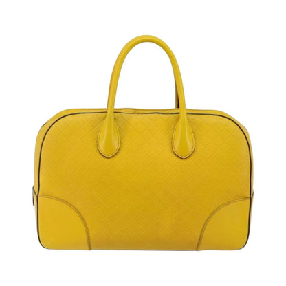 Gucci Bright Top Handle Diamante Leather, Yellow, Leather, Handbag