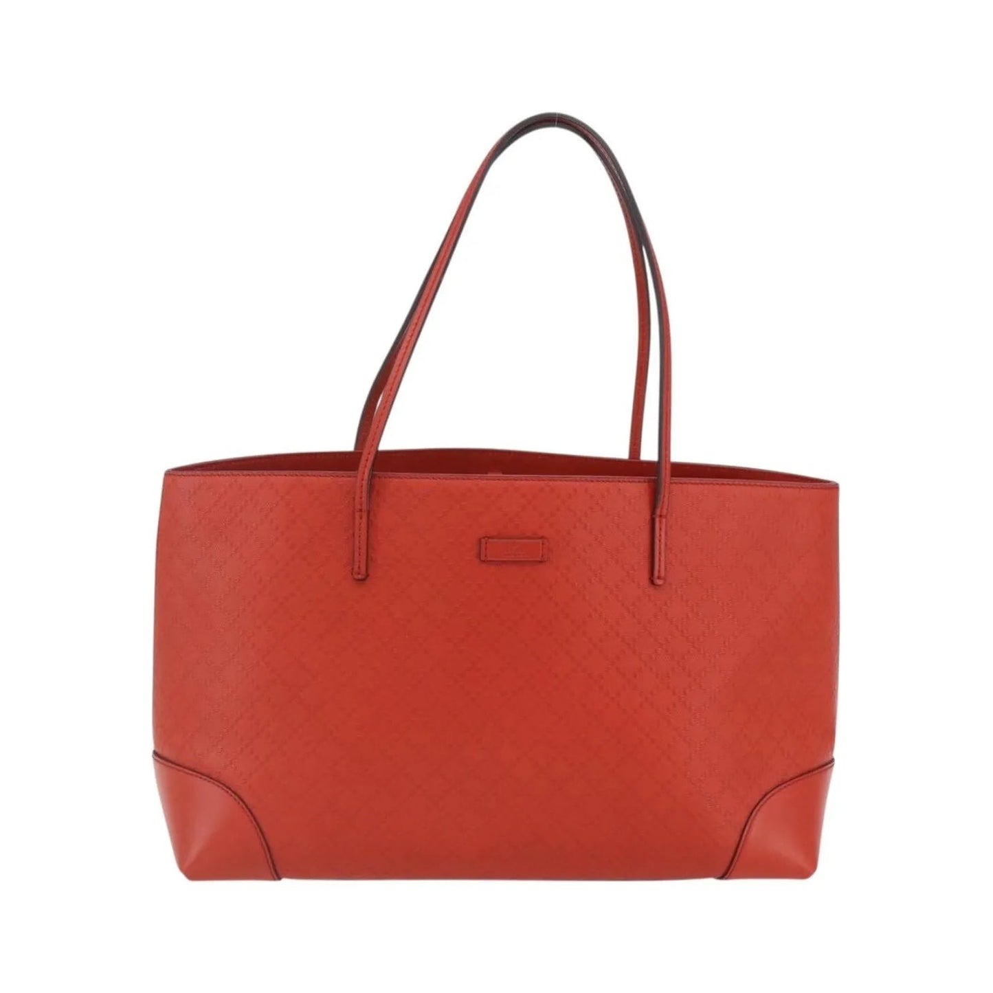 Gucci Bright Tote Diamante Leather, Red, Leather, Tote Bag
