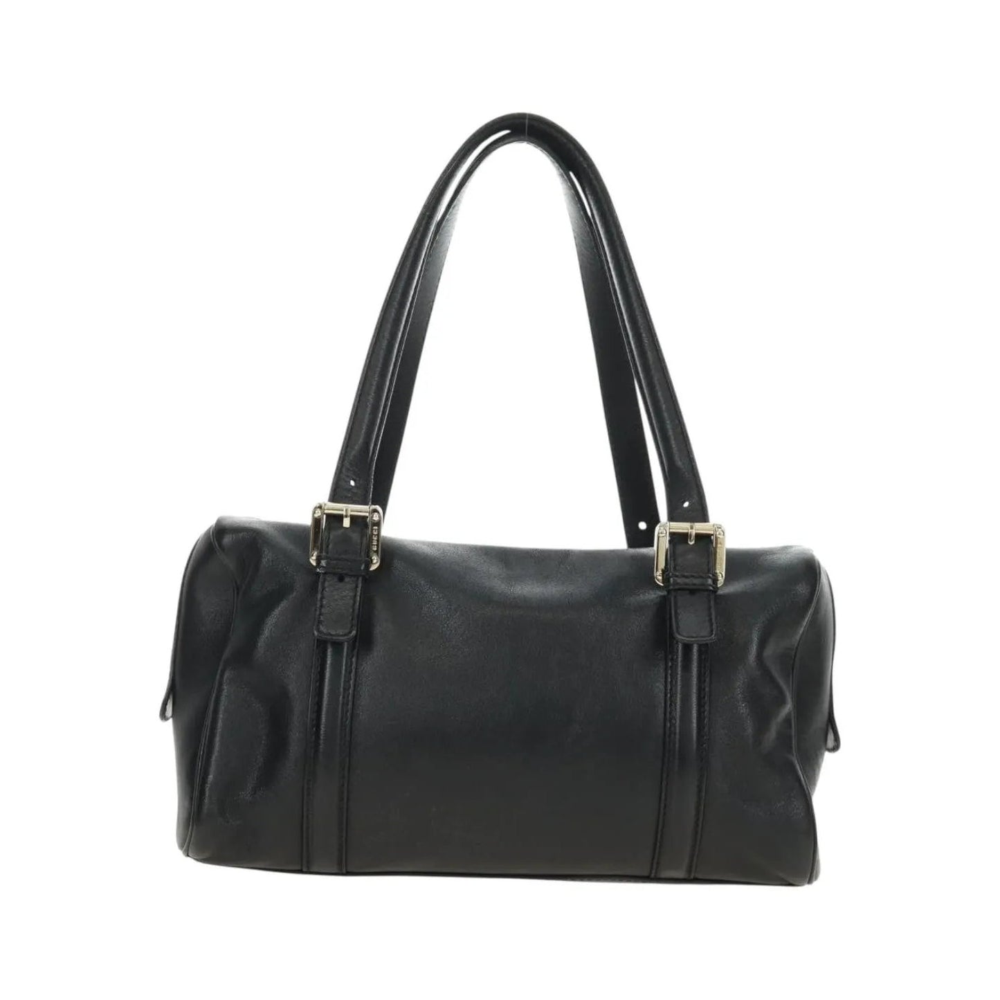 Gucci Britt Boston Duffle Leather, Black, Leather, Handbag