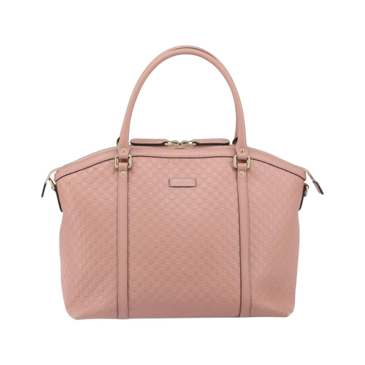 Gucci Britt Convertible Dome Satchel Microguccissima Leather, Pink, Leather, Tote Bag