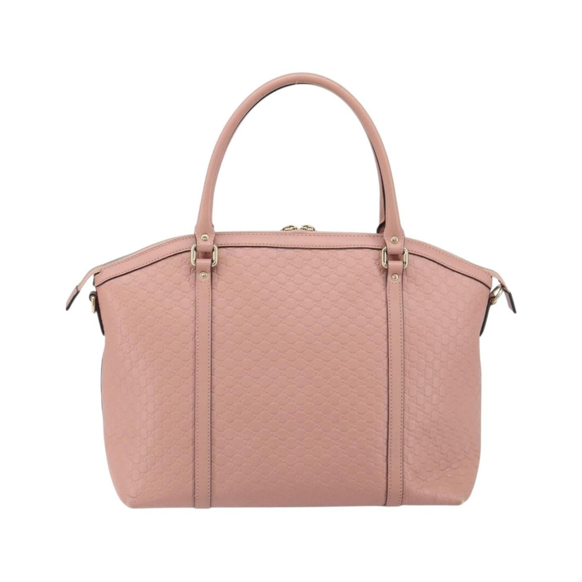 Gucci Britt Convertible Dome Satchel Microguccissima Leather, Pink, Leather, Tote Bag
