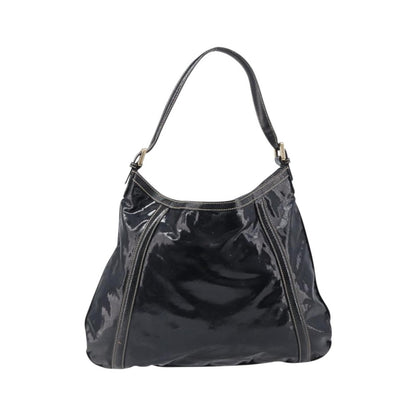 Gucci Britt Web Hobo Dialux Coated Canvas, Black, Canvas, Shoulder Bag