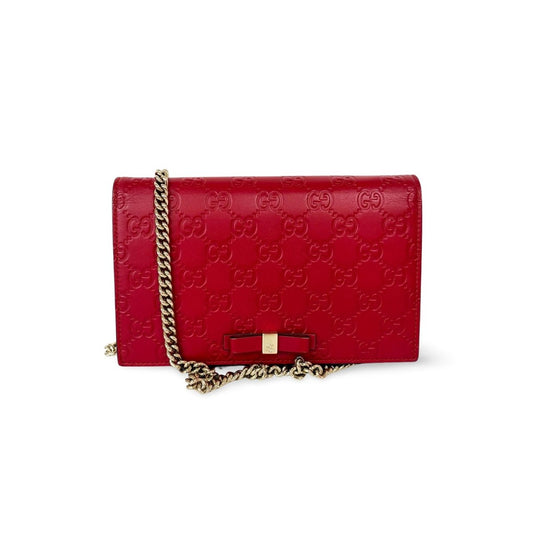 Gucci Chain Bag Wallet Red - Brandsamsara