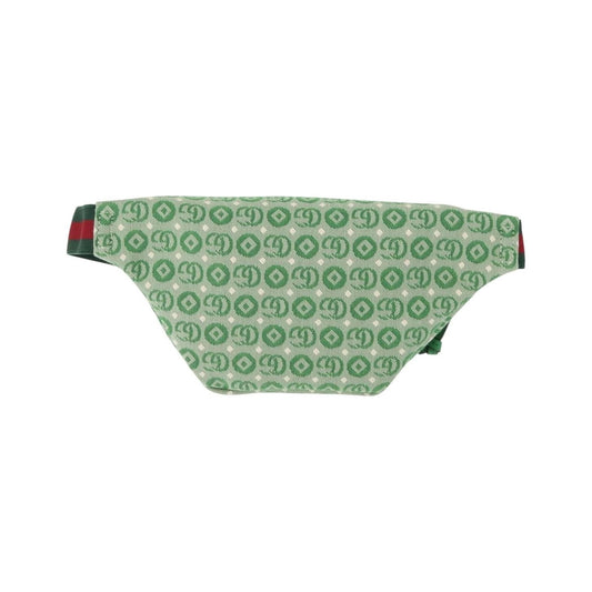 Gucci Children's Belt GG Coated Canvas, Green, Canvas, Handbag