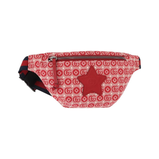 Gucci Children's Belt GG Coated Canvas, Red, Canvas, Handbag
