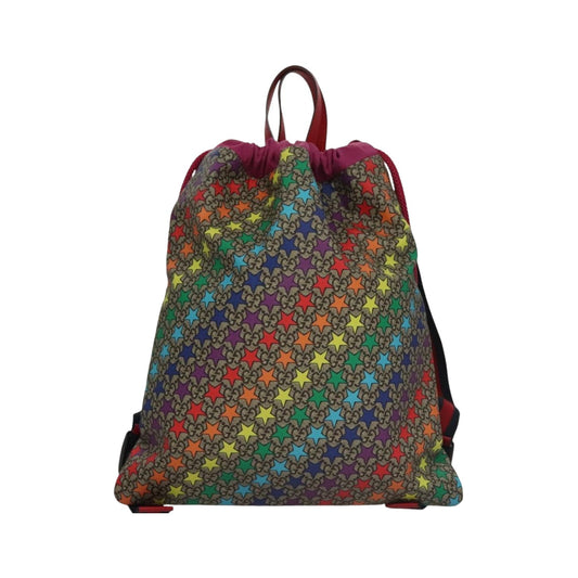 Gucci Children's Drawstring Printed GG Coated Canvas, Multicolour, Canvas, Backpack