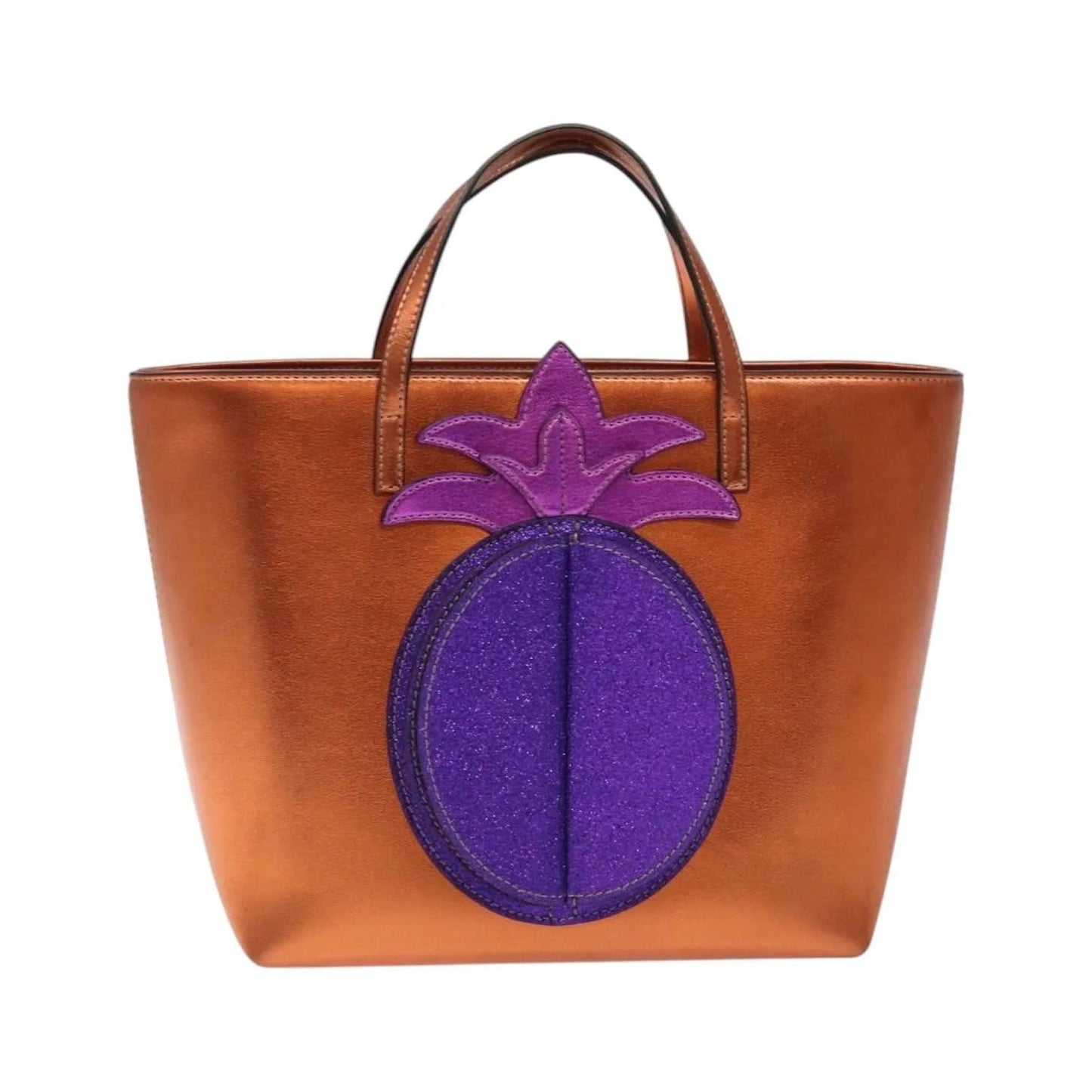 Gucci Children's Rainbow Tote Printed Leather, Copper, Leather, Handbag