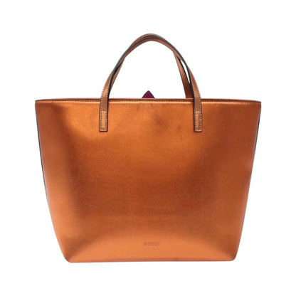 Gucci Children's Rainbow Tote Printed Leather, Copper, Leather, Handbag