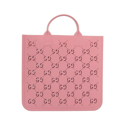 Gucci Children's Tote Printed GG Coated Canvas, Pink, Rubber, Tote Bag