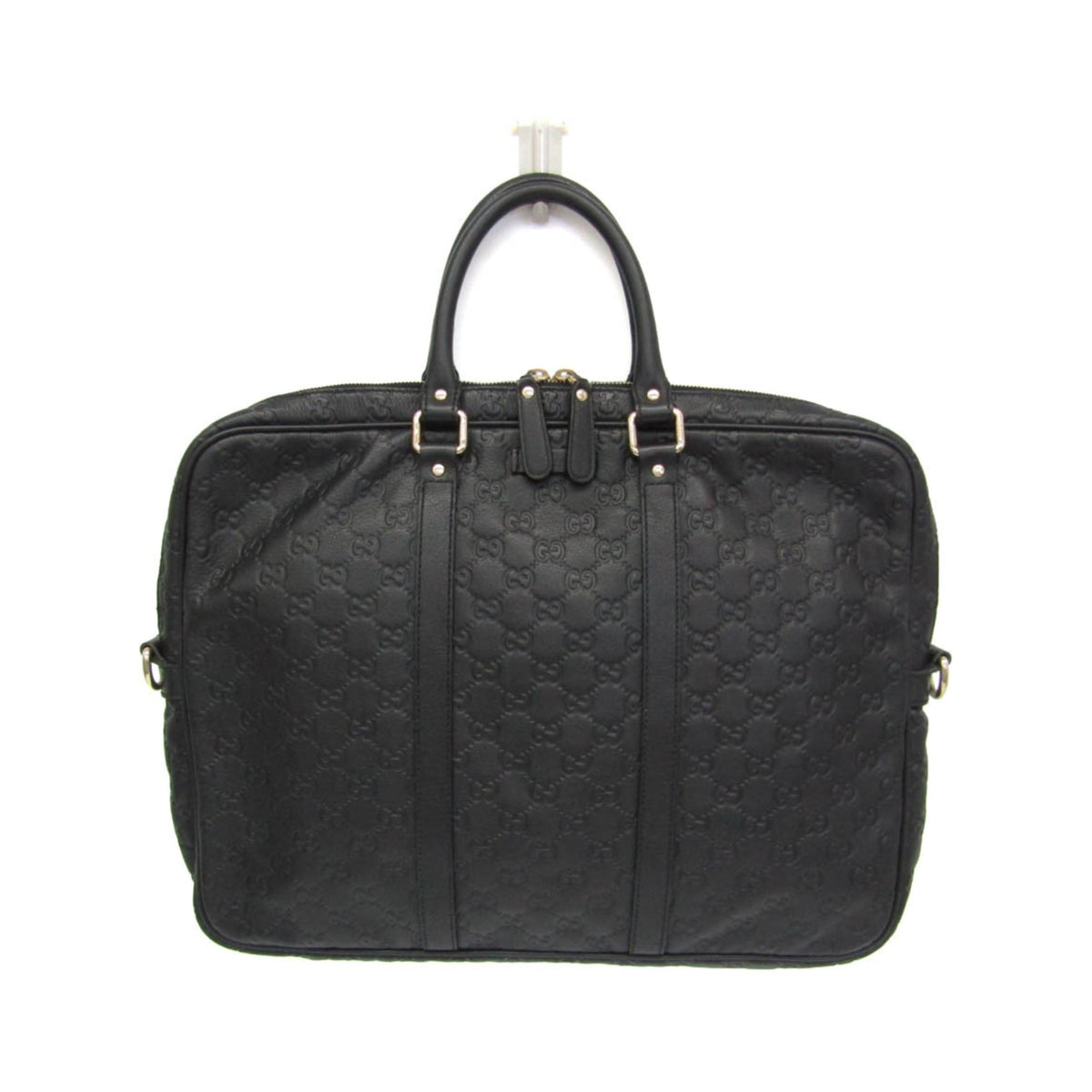 Gucci Convertible Briefcase Guccissima Leather, Black, Leather, Briefcase