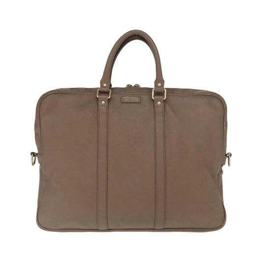 Gucci Convertible Briefcase Leather, Brown, Leather, Briefcase