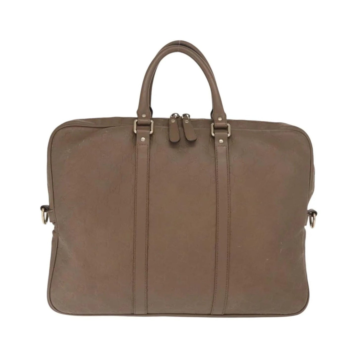 Gucci Convertible Briefcase Leather, Brown, Leather, Briefcase