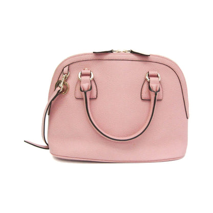 Gucci Convertible Dome Satchel Leather, Pink, Leather, Handbag