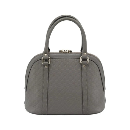 Gucci Convertible Dome Satchel Microguccissima Leather, Gray, Leather, Handbag