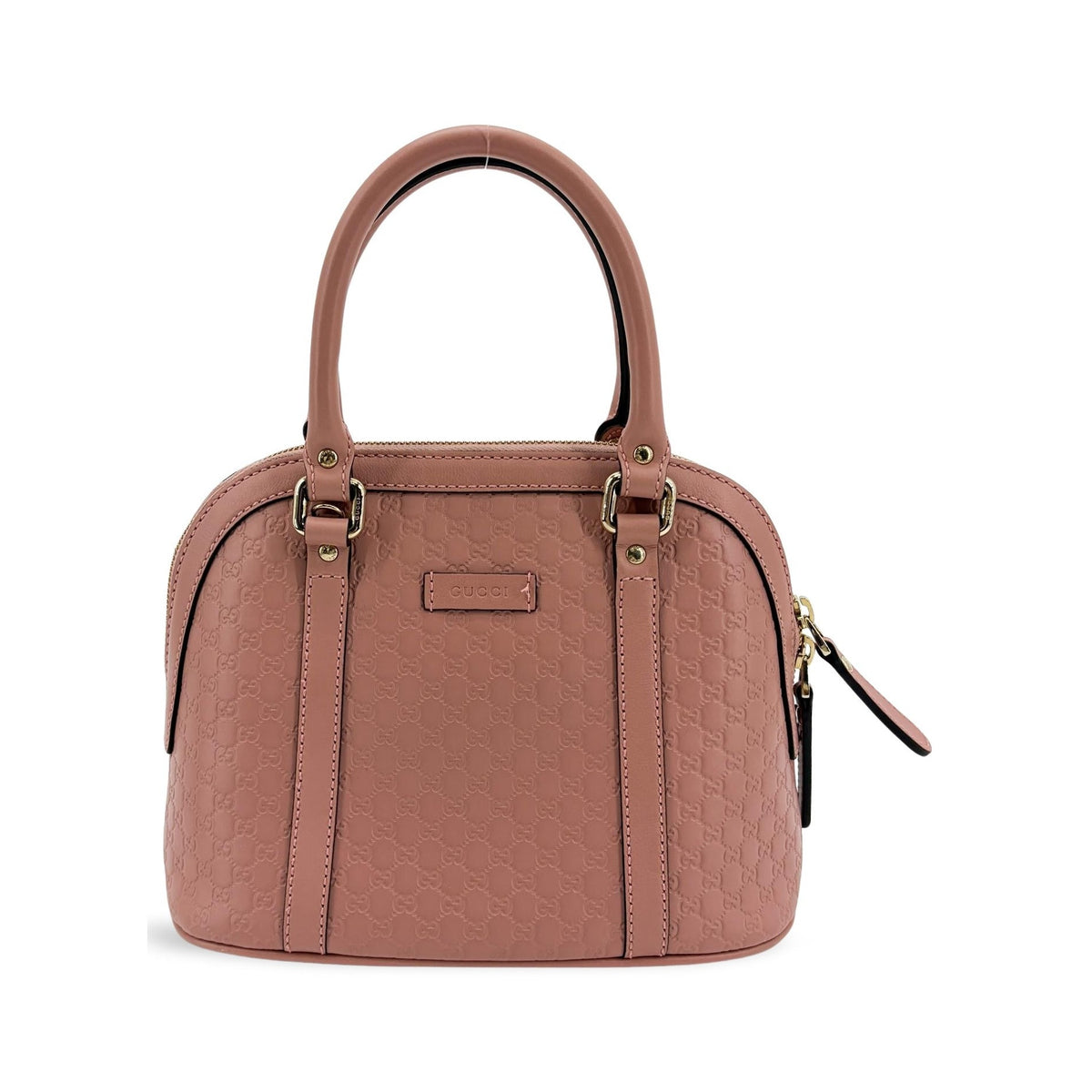 Gucci Convertible Dome Satchel Microguccissima Leather, Pink, Leather, Handbag