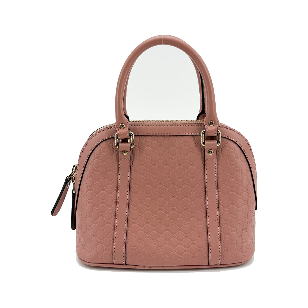 Gucci Convertible Dome Satchel Microguccissima Leather, Pink, Leather, Handbag