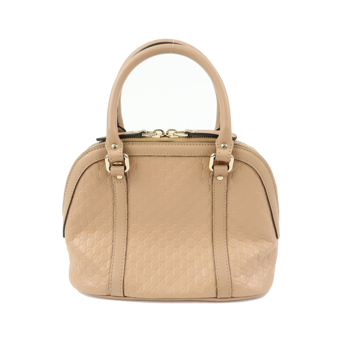 Gucci Convertible Dome Satchel Microguccissima Leather, Beige, Leather, Handbag